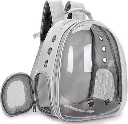 Cat Bubble Backpack Carrier for Small Medium Dogs Cats Carrying Bag, Airline Approved Pet Travel Carrying Bag Dog Hiking Walking Outdoor Backpack (Gray)
