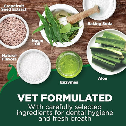 Vet's Best Dog Toothpaste & Toothbrush Kit for Puppies – Puppy Essentials – Dog Toothbrush & Toothpaste for Young Dogs- Perfect for Puppy Teething, Freshens Breath - Peanut Butter Flavor, 3.5 oz