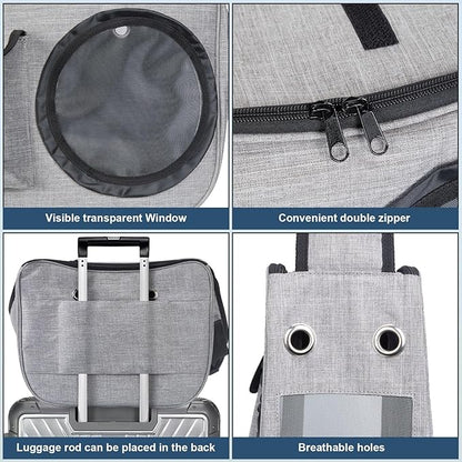 OWNPETS Pet Sling Carrier, Pet Airline Carrier Travel Bag, Fit 10~13lb Small Dogs, Comfortable, Adjustable, Perfect for Airline, Travelling, Daily Walk, Outdoor Activity and Weekend Adventure