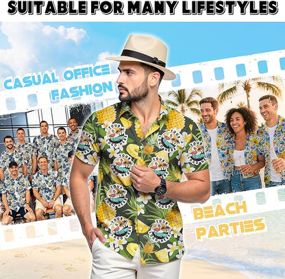 Custom Hawaiian Shirt with Face Photo Picture for Men Women Kids Youth Adult, Tropical Personalized Hawaiian Shirts Gift