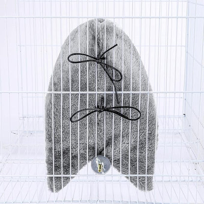 Comfort Corner Fleece Bird Blanket Parrot Cage Snuggle Hut Warm Bird Nest House Bed Hanging Hammock Toy for Parakeet Cockatiel Pigeon Small Animals Shelter Plush Bedding(Size L)