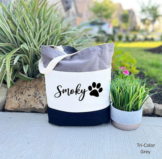 Custom Dog Tote Bag Personalized Dog Mom Gift Dog Toys Totes Pet Gift Custom Pet Bag Gift For Dog Mom Dog Lover Bag
