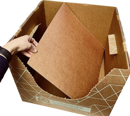 Leakproof Disposable Cat Litter Box 3 Pack (9 pcs) Top/Low Entry INCLUDES- 3 lids, 3 bases and 3 multipurpose pads - Open or Closed, 17"L x 17"W x 15.25"H. Xtra Large Woman Owned Made in USA Patented