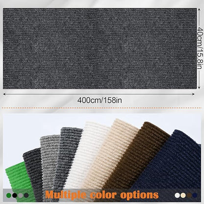 Cat Scratch Furniture Protector - 158" x 17" Trimmable Self-Adhesive Cats Claws Scratch Pads, DIY Cat Climbing Couch Protector for Scratch Post Cat Tree Replacement Indoor (Dark Gray)