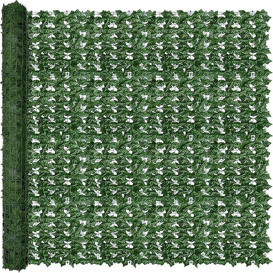 Artificial Ivy Privacy Fence Wall Screen,80X120 in UV-Anti Faux Greenery Backdrop Ivy Vine Leaf Hedges Fence Panels for Patio, Balcony, Garden, Backyard Indoor Outdoor Green Wall Decor