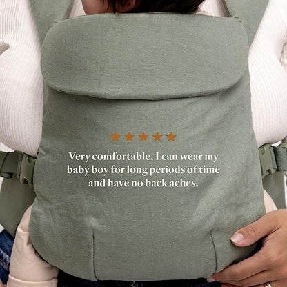 WildBird - Aerial Buckle Carrier - 2-24 Months - Large (L-4XL) Acadian - Front or Back Carry - Cross Straps, Lumbar Support, Headrest - Hip Healthy - Baby Carrier - Baby Essentials - New Mom Gifts