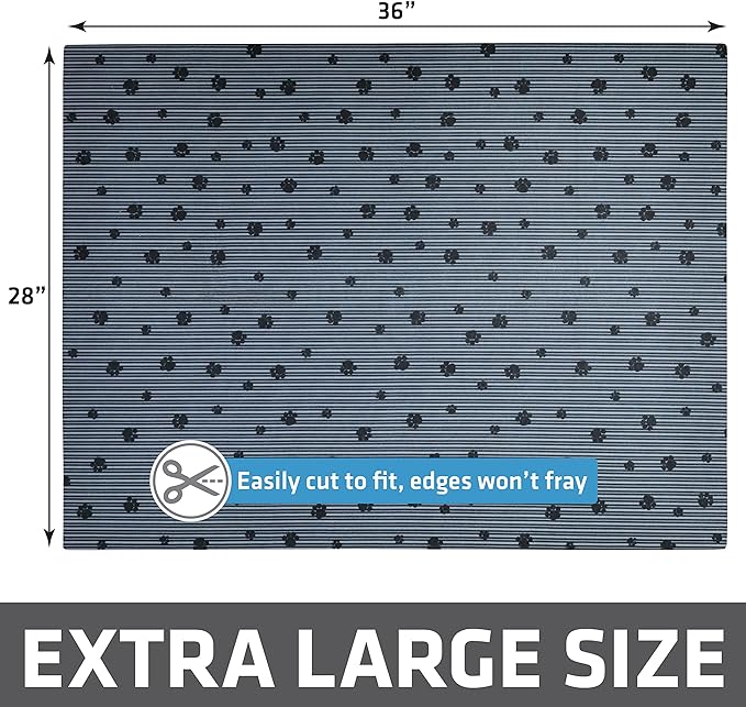 Drymate Cat Litter Box Mat, Litter Trapping Mat, Waterproof, Urine-Proof, Absorbent, Machine Washable, Soft on Paws, Contains Mess, Protects Floors, Kitten Supplies, Dark Grey, 28x36 XL, 12-Pack