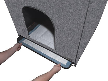 Pet Gear Pro Pawty for Cats with Tray, Put an end to Scattered Litter, Foldable, Easy Clean, Litterbox not Included, 2 Models, 2 Colors