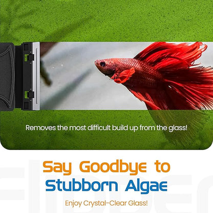 Flipper Standard Aquarium Algae Remover for Fish Tank Cleaner Replacement Blades, Pack of 2 - Glass Scraper Blades for Cleaning Kits - Water Cleaning Accessory