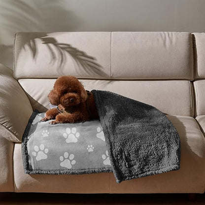 Kritter Planet Waterproof Dog Blanket, Reversible Water Proof Pet Blanket for Couch, Bed & Car, Washable Couch Covers for Medium Dogs - Protects Furniture from Fur, Dirt, and Accidents