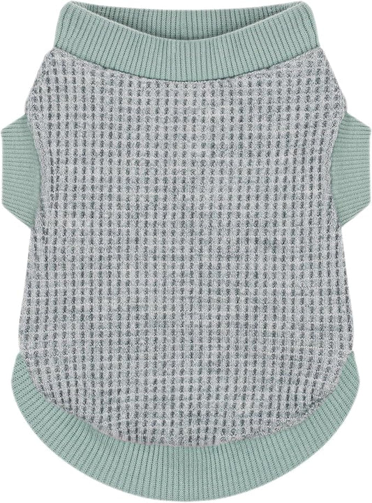 Cozy and Functional Dog Shirts for Small Puppies: Stretchable Green Attire with Easy-On Design, Ideal for Chihuahuas and Yorkies - Enhance Comfort and Playfulness on Chill Days X-Large
