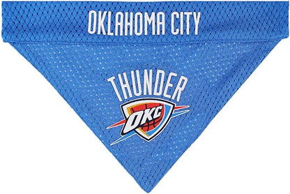 Pets First NBA Dog Bandana - Oklahoma City Thunder Reversible Pet Bandana. 2 Sided Home & Away Sports Bandana with a PREMIUM Embroidery TEAM Logo, Large/X-Large