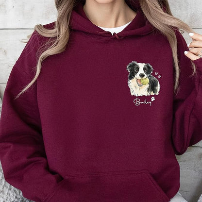 Custom Pet Sweatshirts with Photo and Name, Personalized Dog Sweatshirt, Gifts for Dog Mom, Dad
