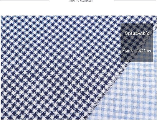 ARING PET Dog Bandanas, Navy Plaid Kerchief Triangle Bibs Scarf for Puppy Small Medium Large Boy Girl Dogs Cats-S