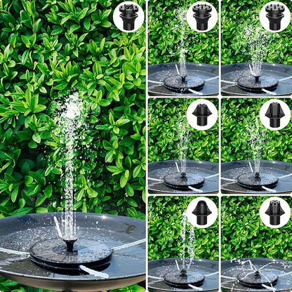 Solar Fountain, Floating Solar Powered Water Fountain Pump for Bird Bath, Garden, Pond, Pool, Outdoor Solar Founatin (2.5W)