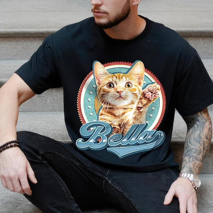 JIX & JOKY Custom Your Own Bootleg Rap Shirts with Dog Faces Custom Pet Shirt for Men Graphic Tshirt Gift Idea for Pet Lovers
