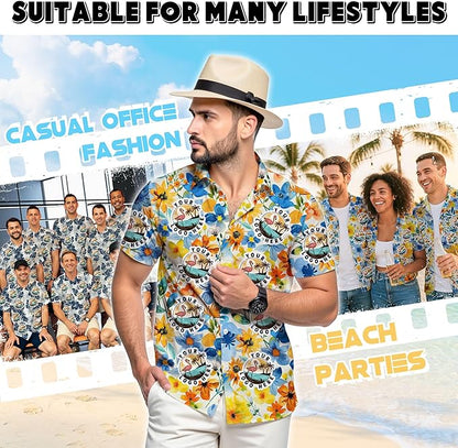 Custom Hawaiian Shirt with Face Photo Picture for Men Women Kids Youth Adult, Tropical Personalized Hawaiian Shirts Gift