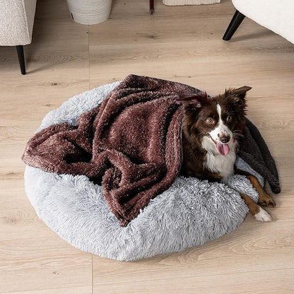 PetAmi Dog Blanket for Small Dogs Brown, Fluffy Soft Puppy Blanket, Sherpa Fleece Cat Blanket for Kitten Doggie, Calming Pet Blanket Throw for Couch Sofa Bed Washable, Small 24x32
