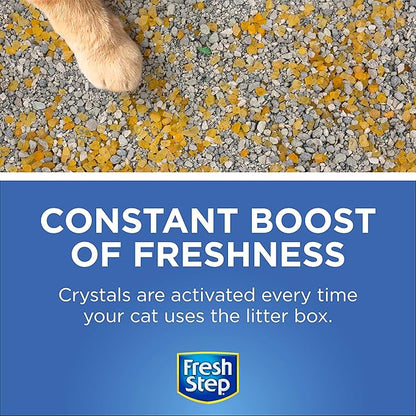 Fresh Step Cat Litter Crystals Deodorizer, Non Toxic Odor Neutralizing Crystals for Litter Boxes that Help Control Smells and Keep Home Areas Fresh, Summer Breeze Scent, 70 Ounce