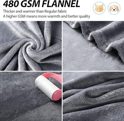 8 Pieces Pet Blanket Soft Fleece Warm Sleep Mat for Dogs Cats Reversible Washable Blanket Fluffy Cute pet Supplies for Small Medium Large Puppy Kitten, 19.7X 27.6 Inches, 8 Colors