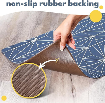 NALALAS Large Dog Mat for Food and Water, Cat Feeding Mat | Large Waterproof Dog Bowl Mat | Non-Slip Pet Food Mat for Floors | Pet Mats for Food and Water | Easy to Clean