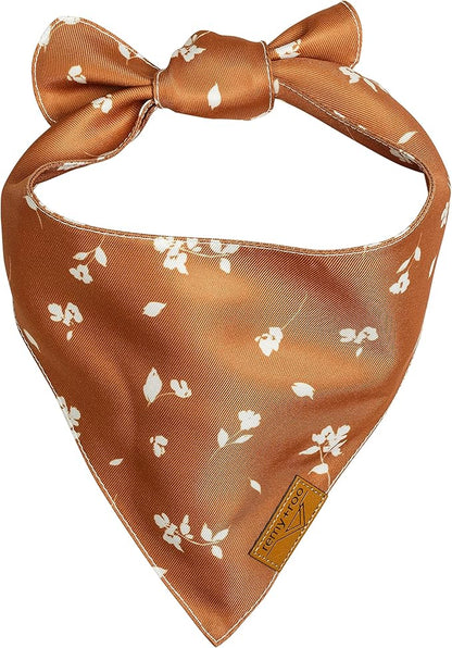 Remy+Roo Large Spring Dog Bandanas - 4 Pack Emily Set | Premium Durable Adjustable Polyester Fabric Dog Scarfs | Patented Shape Girl Dog Bandana, Trendy Patterns, Floral Dog Bandana