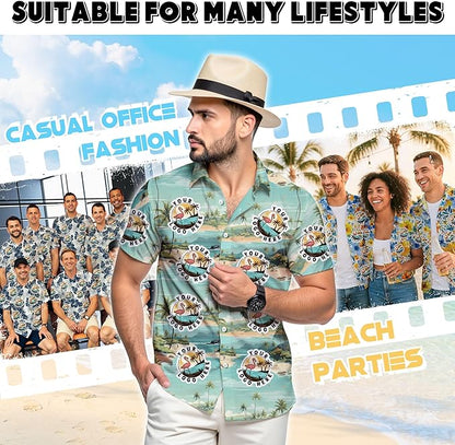 Custom Hawaiian Shirt with Face Photo Picture for Men Women Kids Youth Adult, Tropical Personalized Hawaiian Shirts Gift