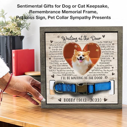 Personalized Pet Memorial Gifts Dog Memory Gifts Cat Memorial Frame Dog Died Sympathy Gift Pet Memorial Plaques Personalized For Pet That Passed Cat Picture Frame Best