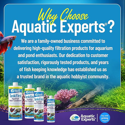 TankFirst Complete Aquarium Water Conditioner - Fish Water Conditioner, Instantly Removes Chlorine, Chloramines, and detoxifies Ammonia from Fish Tank (TankFirst Regular, 500 ml)