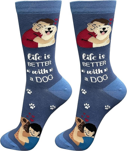 E&S Pets Pet Lover Socks - Dog & Cat Socks - Unisex Novelty Gifts