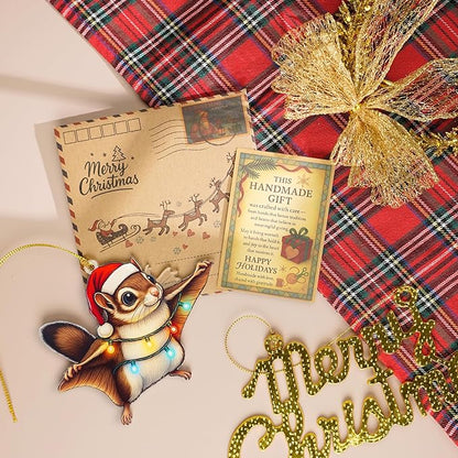 Cute Squirrel Ornaments for Christmas Tree, Squirrel Gifts for Women, Funny Animal Christmas Ornaments, Holiday Decorations for Tree, Secret Santa Exchange Present