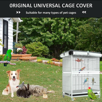 Universal Large Bird Cage Cover - Bird Cage Covers for Night, Good Night Bird Cage Cover for Large Bird Cage，Size 32inx 21inx 46in