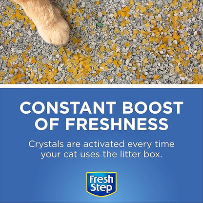 Fresh Step Cat Litter Crystals Deodorizer, Non Toxic Odor Neutralizing Crystals for Litter Boxes That Help Control Smells and Keep Home Areas Fresh, Summer Breeze Scent, 15 Ounce - 3 Pack
