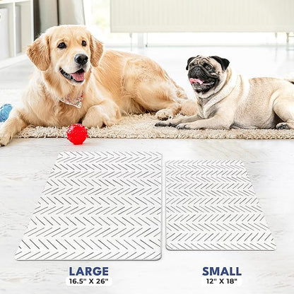 NALALAS Large Dog Mat for Food and Water, Cat Feeding Mat | Large Waterproof Dog Bowl Mat | Non-Slip Pet Food Mat for Floors | Pet Mats for Food and Water | Easy to Clean