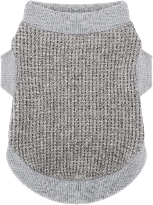 Cozy and Functional Dog Shirts for Small Puppies: Stretchable Gray Attire with Easy-On Design, Ideal for Chihuahuas and Yorkies - Enhance Comfort and Playfulness on Chill Days X-Small