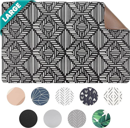 NALALAS Large Dog Mat for Food and Water, Cat Feeding Mat | Large Waterproof Dog Bowl Mat | Non-Slip Pet Food Mat for Floors | Pet Mats for Food and Water | Easy to Clean