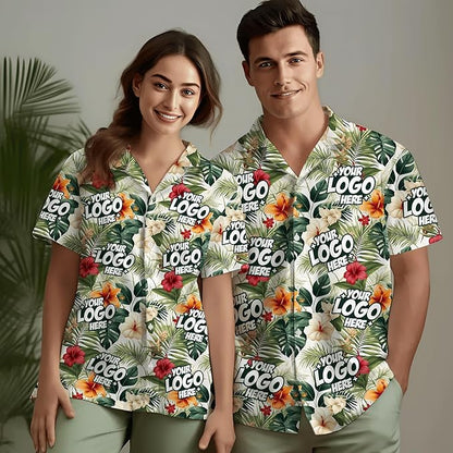 Custom Hawaiian Shirt with Face Photo Picture for Men Women Kids Youth Adult, Tropical Personalized Hawaiian Shirts Gift