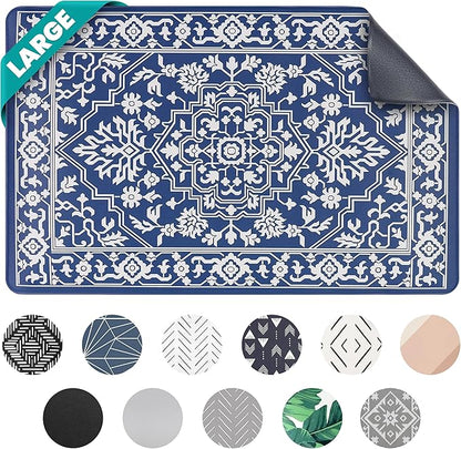 NALALAS Large Dog Mat for Food and Water, Cat Feeding Mat | Large Waterproof Dog Bowl Mat | Non-Slip Pet Food Mat for Floors | Pet Mats for Food and Water | Easy to Clean