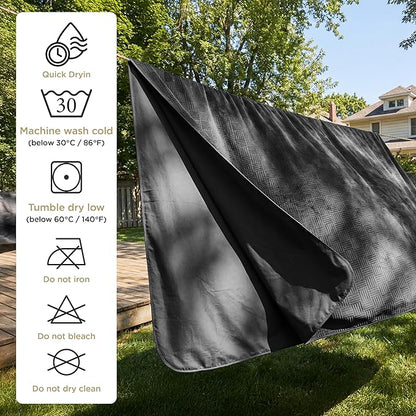 Bedsure Waterproof Couch Cover for Dogs Washable - Waterproof Blanket for Large Dogs Couch Sofa Bed Cozy, Lightweight Furniture Protector for Pet Cat Quick Drying, Charcoal, 52x82IN