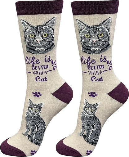 E&S Pets Pet Lover Socks - Dog & Cat Socks - Unisex Novelty Gifts