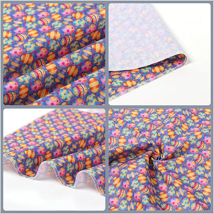 ARING PET Easter Dog Bandanas, Cute Purple Colorful Eggs Pet Bandana Scarf Triangle Bibs for Puppy Small Medium Large Boy Girl Dogs Cats-L