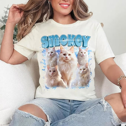 JIX & JOKY Custom Your Own Bootleg Rap Shirts with Dog Faces Custom Pet Shirt for Men Graphic Tshirt Gift Idea for Pet Lovers