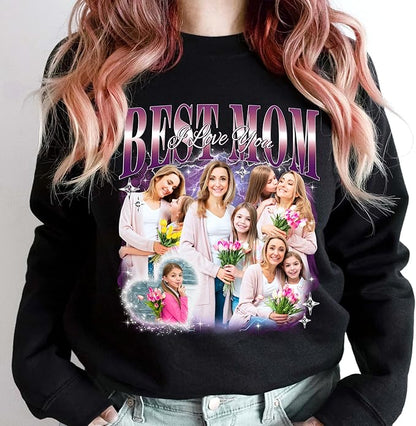 H-DEWALL Custom T Shirts Mineral Wash Tshirt Bootleg Rap Tee Customized Gifts for Boyfriend Birthday Shirts Tops for Women