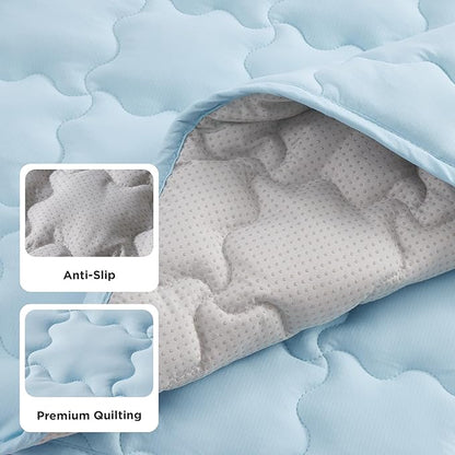 Bedsure Cooling Mat for Small Dogs – 24x18 Thin Washable Cooling Pet Pad for Cat, QMAX>0.5, Portable Kennel Puppy Bed for Summer, Non-Slip Summer Crate Pad for Dog Up to 15 lbs