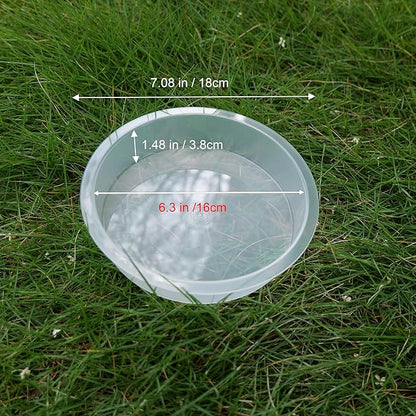Plastic Round Bird Feeder Bowl and Metal Round Bird Feeder Tray,Wild Birds Seed Mesh Tray Bath Water Bowls Outdoor Accessory for Humming Feeder Station