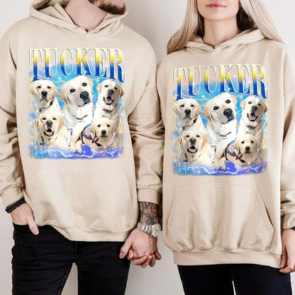 Mit & Mia Custom Your Own Bootleg Rap Shirts for Boyfriend Girlfriend Face Shirt with Photo Gift for Him Her Pet Lovers