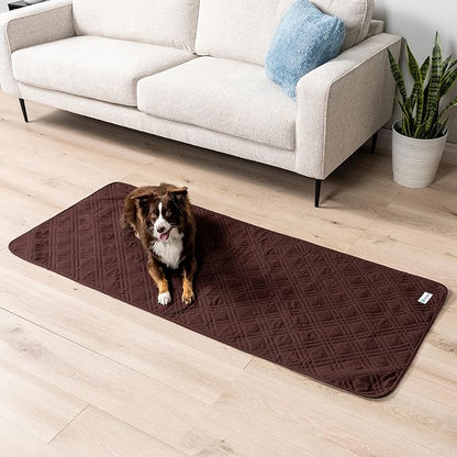 PetAmi Waterproof Couch Cover for Dogs, Waterproof Pet Blanket, Reversible Furniture Cover Sofa Protector for Pet Cat Bed, Washable Waterproof Blanket Dog Cover for Couch Seat, 30x70 Brown