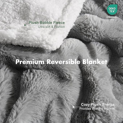 Soft Cozy Waterproof Twin Blanket for Bed Intimacy - Room Decor Large Dog Blankets for Bed Protector, Washable Pet Blankets for Indoors & Outdoors, Grey, 60"x80"