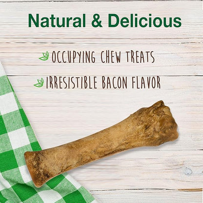 Nylabone Healthy Edibles Natural Dog Chews, Long Lasting Bones for Dogs, Roast Beef & Chicken Flavor Dog Treats, X-Large (4 Count)