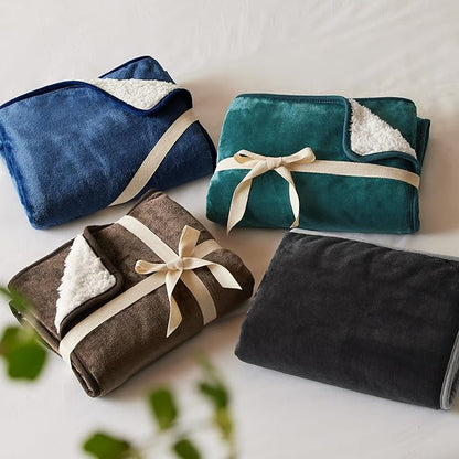 Bedsure Waterproof Dog Blankets for Large Dogs - Large Cat Blanket Washable for Couch Protection, Sherpa Fleece Puppy Blanket, Soft Plush Reversible Throw Furniture Protector, 40x50, Coffee Brown